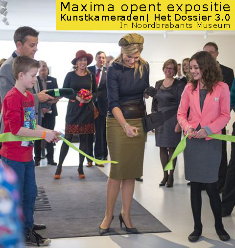 Hare Majesteit Koningin Máxima opende de expositie in Noordbrabants Museum CREDITS: De Cultuurkantine