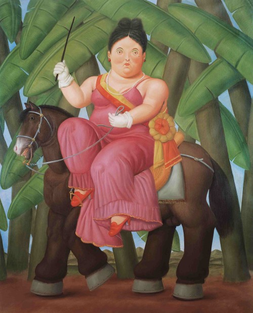01 – First Lady, 1989, Fernando Botero Olieverf op doek, 203 x 165 cm CREDITS: Kunsthal