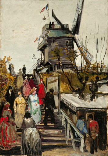 De molen Le Blute-Fin - Vincent van Gogh (1886)