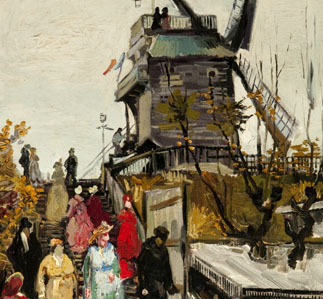 Detail De molen Le Blute-Fin - Vincent van Gogh (1886)