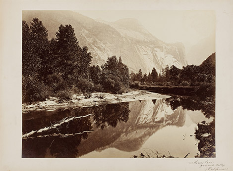 Carleton Watkins, Eerste aanblik van de Yosemite Valley, Californië, 1866, © Nederlands Fotomuseum, collectie Wereldmuseum