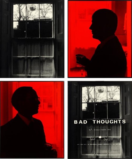 Gilbert & George, 'Bad Thoughts' (no.9), 1975, 4 foto's, 120 x 100 cm. CREDITS Collectie Sanders, Amsterdam Stedelijk Museum