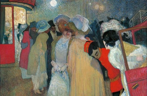 Piet van der Hem, Moulin Rouge, ca 1908-1909 olieverf op doek, 81x100 cm. CREDITS: Particuliere collectie, Museum De Fundatie. 