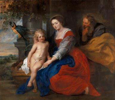 Peter Paul Rubens, Heilige familie met papegaai CREDITS: KMSKA