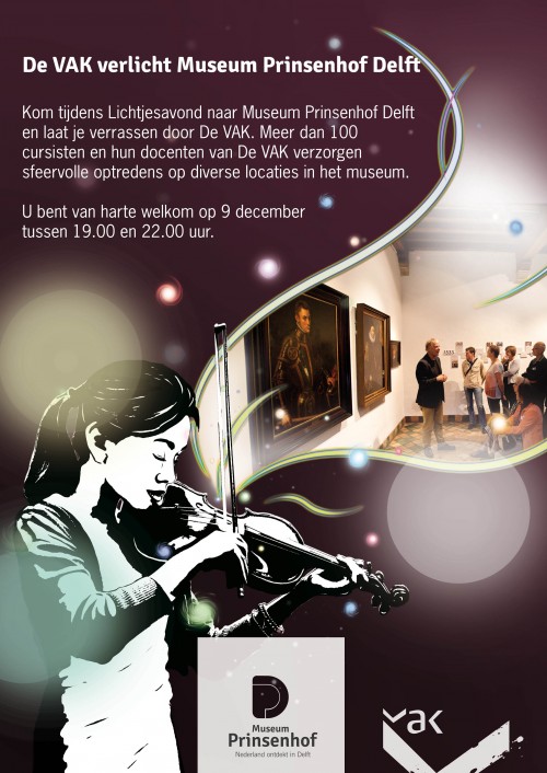 Delft en het museum in het licht met VAK CREDITS: Museum Prinsenhof, VAK